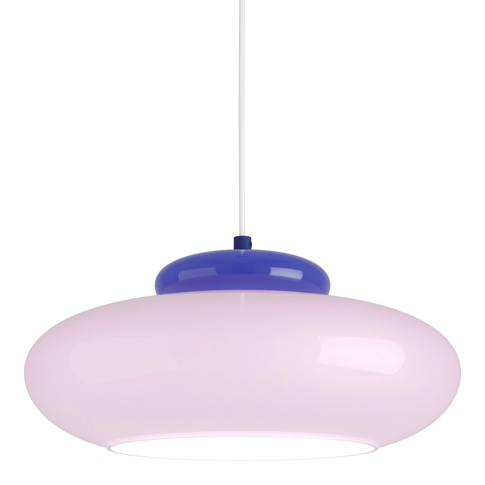 Design hanglamp Berardelli roze met blauw Ø 32cm