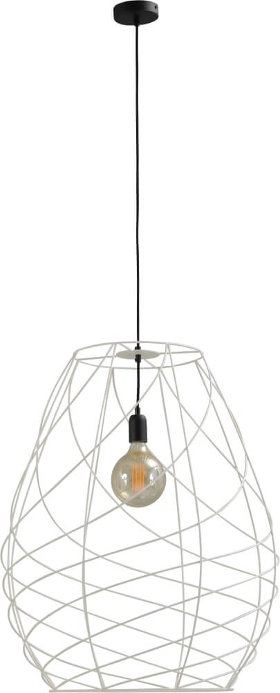 Draadlamp Cesto 62 wit met zwart Masterlight 8718121174044