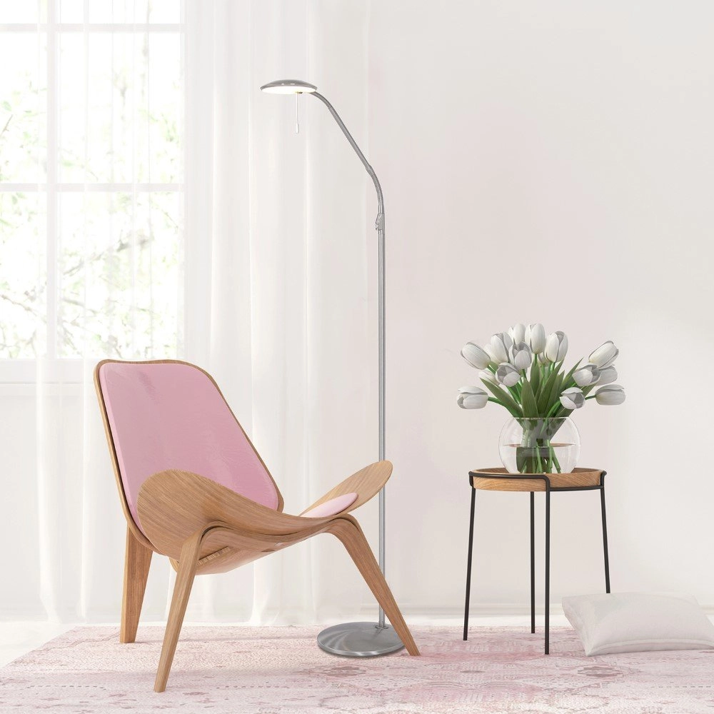 Vloerlamp Zenith Led 118cm metaalgrijs Steinhauer 8712746113716