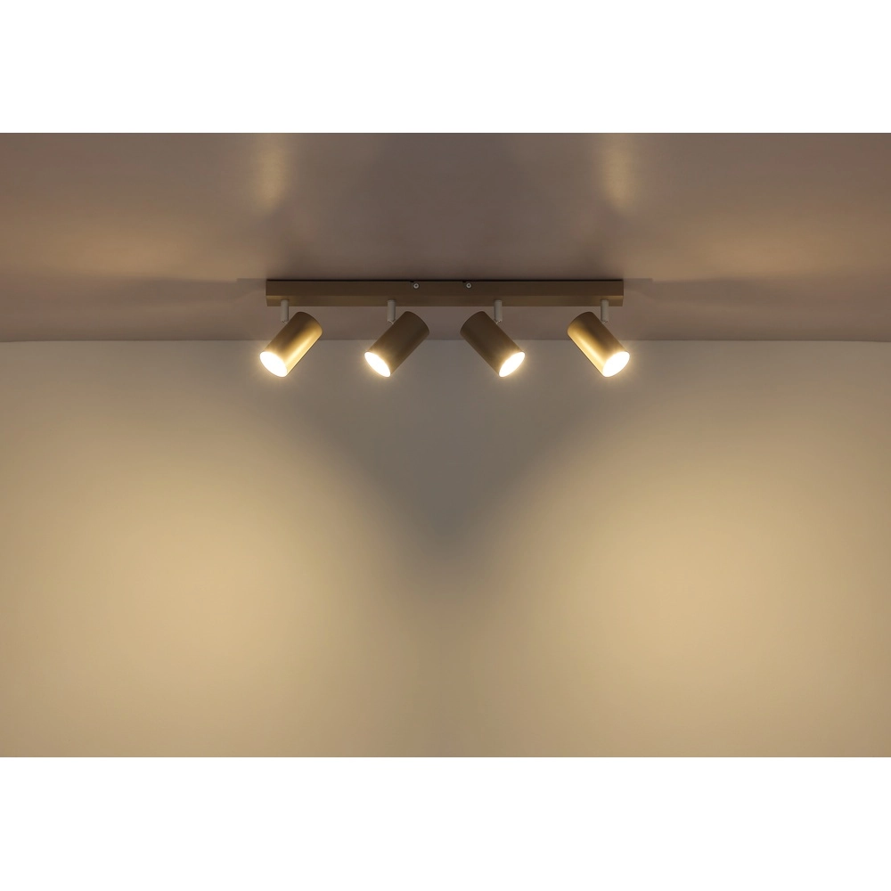 4-lichts plafondspot Robby zand bruin Globo 9007371572441
