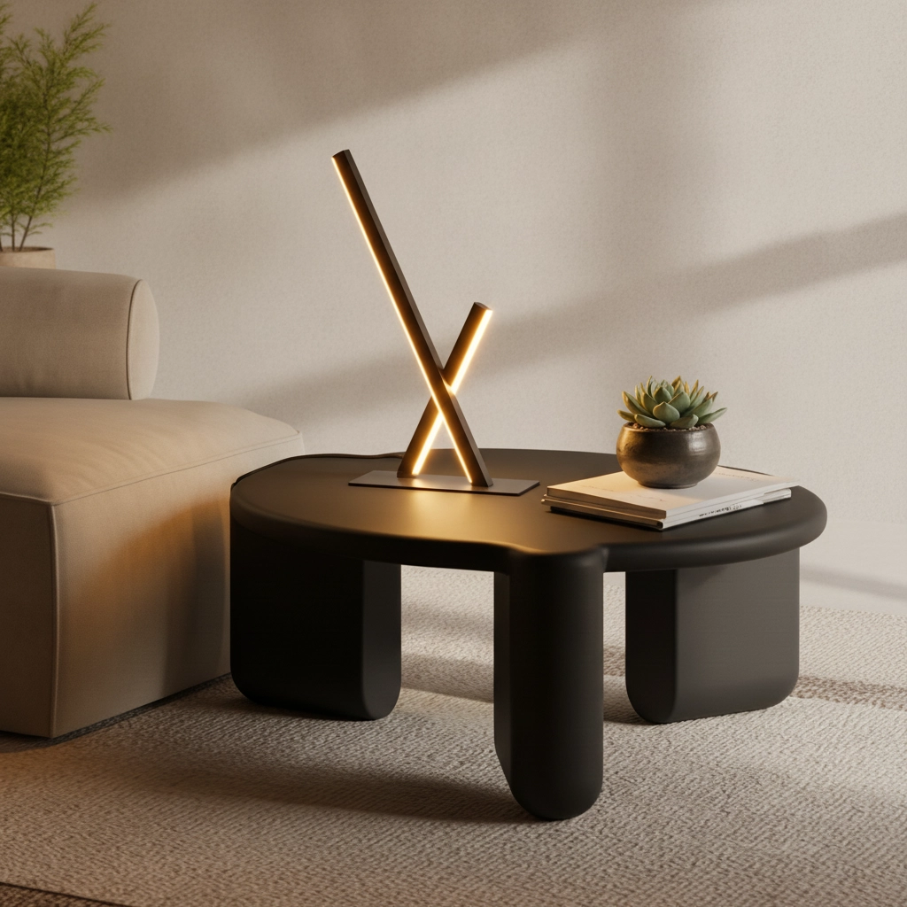 Design tafellamp Gratta zwart