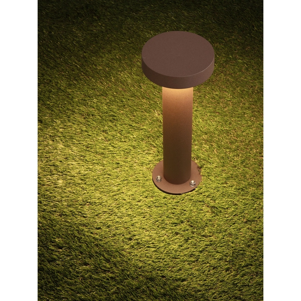 Desing tuinlamp Gong roestbruin 30cm - 2700K