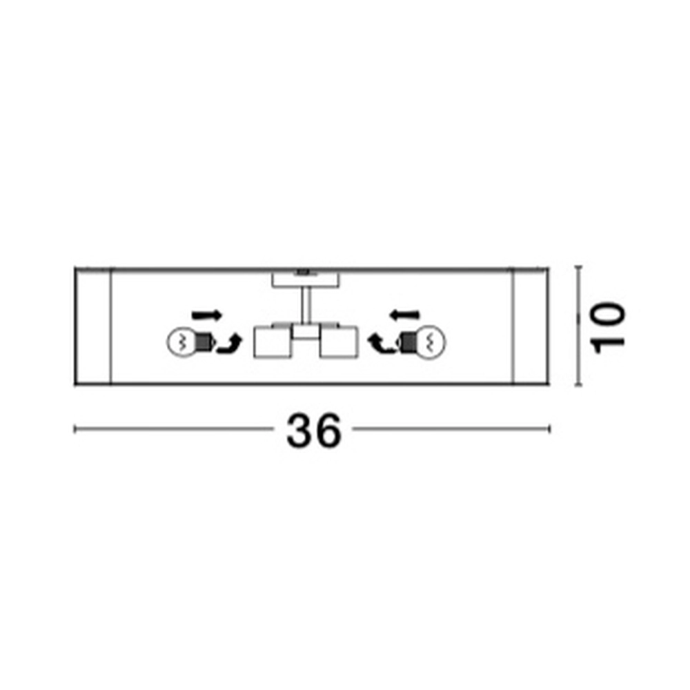 Vierkante plafondlamp Ragu wit 36cm Lyora 5212017413727