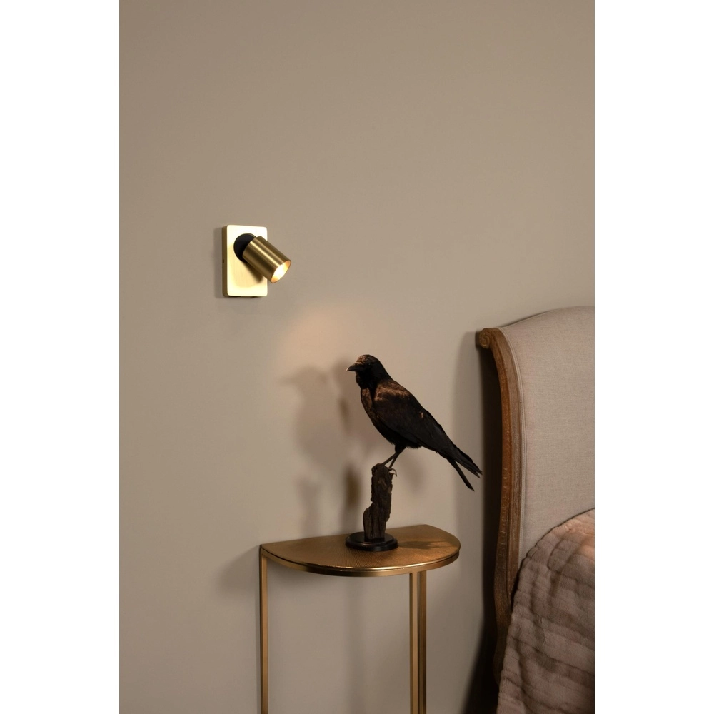Bedlampje Nigel met USB oplaadpunt goud Lucide 5411212092953