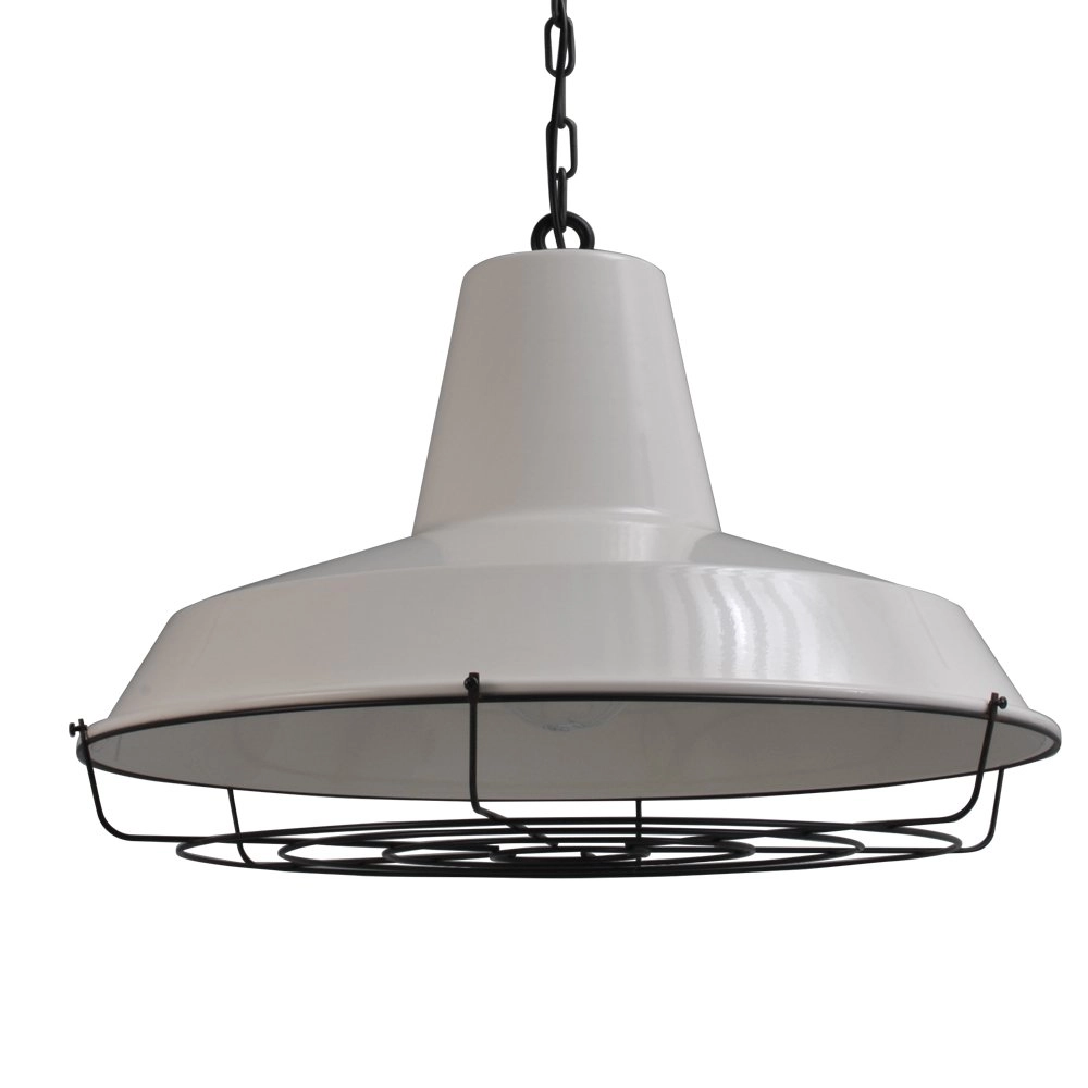 Retro hanglamp Prato XXL Industria 67 Grid wit met zwart Masterlight 8718121234991