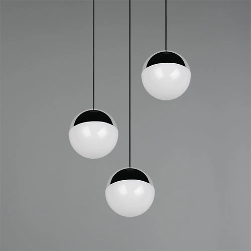 3-lichts hanglamp Senta rond chroom Trio 4017807685824