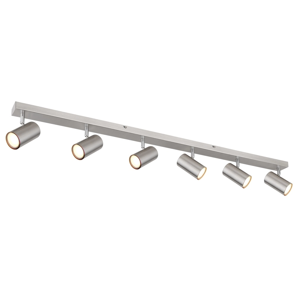 Plafondlamp 6-lichts Robby nikkel