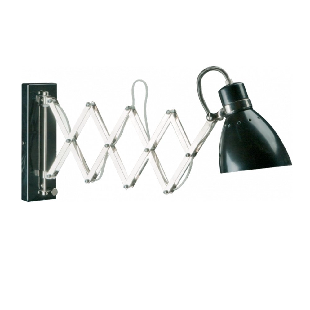 Schaarlamp Spring zwart met chroom Steinhauer 8712746068702