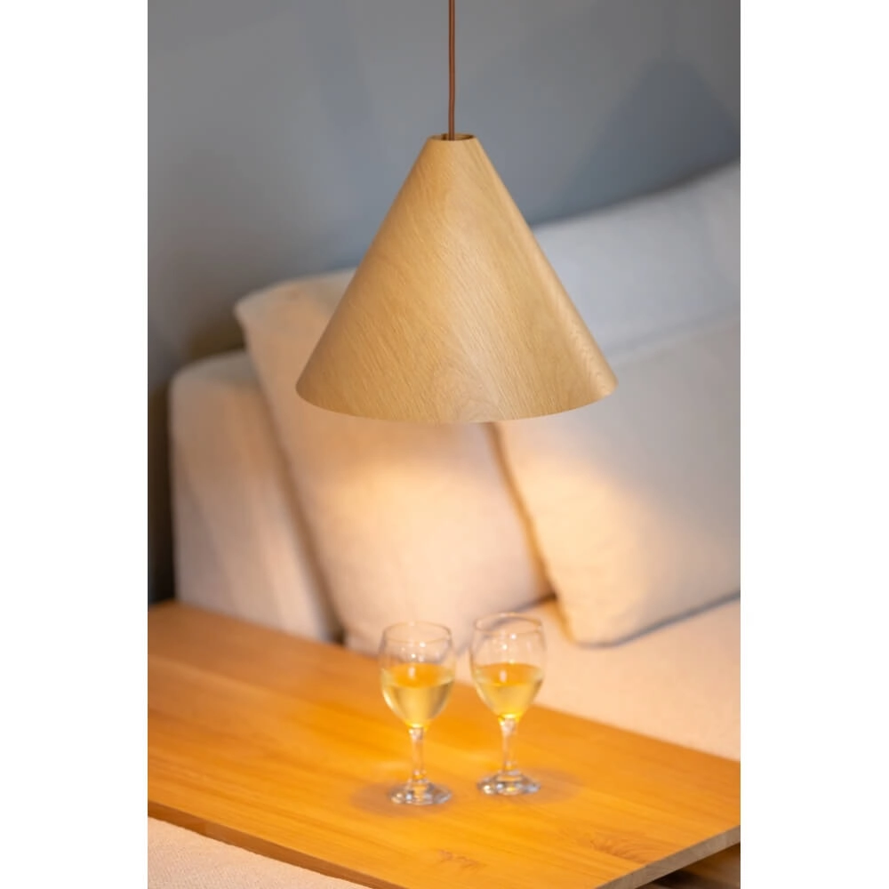 Houten hanglamp Robin eiken Ø 33cm ETH 8720195308706