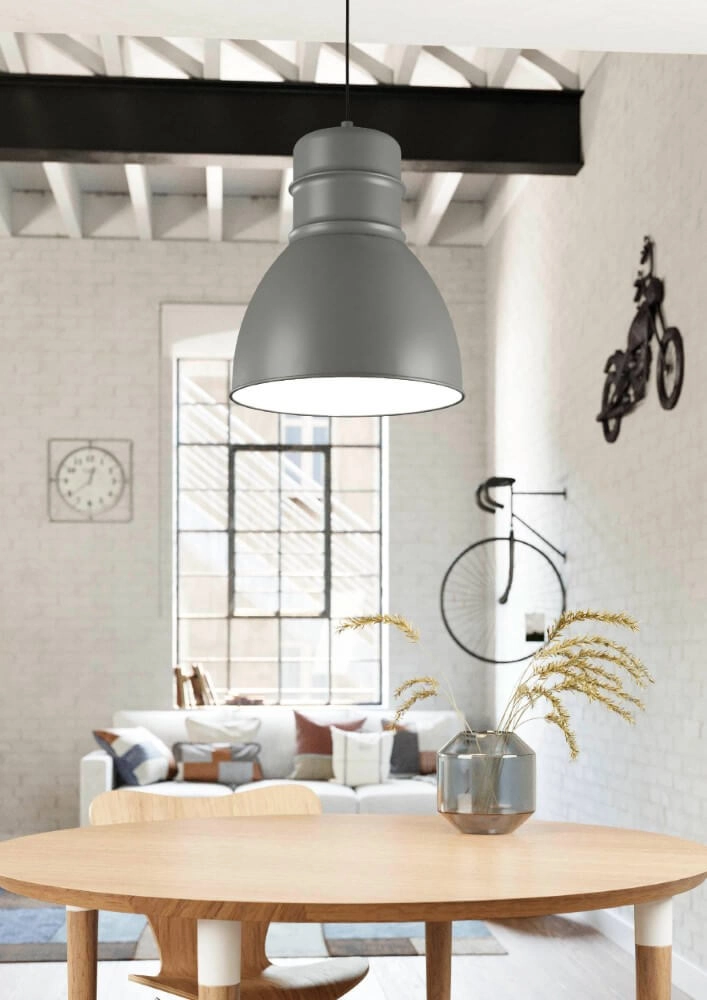 Grijze hanglamp Ebury Ø 38cm Eglo 9002759436223