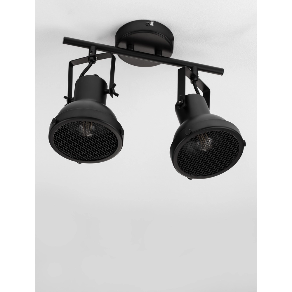 Plafondlamp Ruvi 2-lichts zwart Lyora 5212017446367