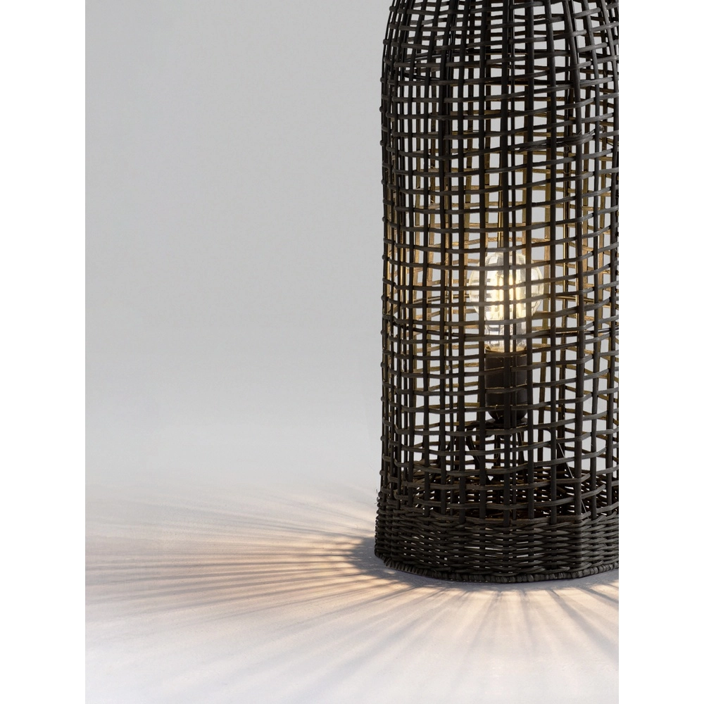 Bohemian vloerlamp Naos rotan 73H zwart Lyora 5212017477569