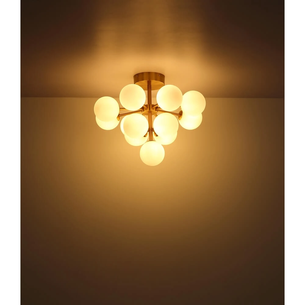 Zwarte plafondlamp Grappy 13-lichts Globo 9007371447121