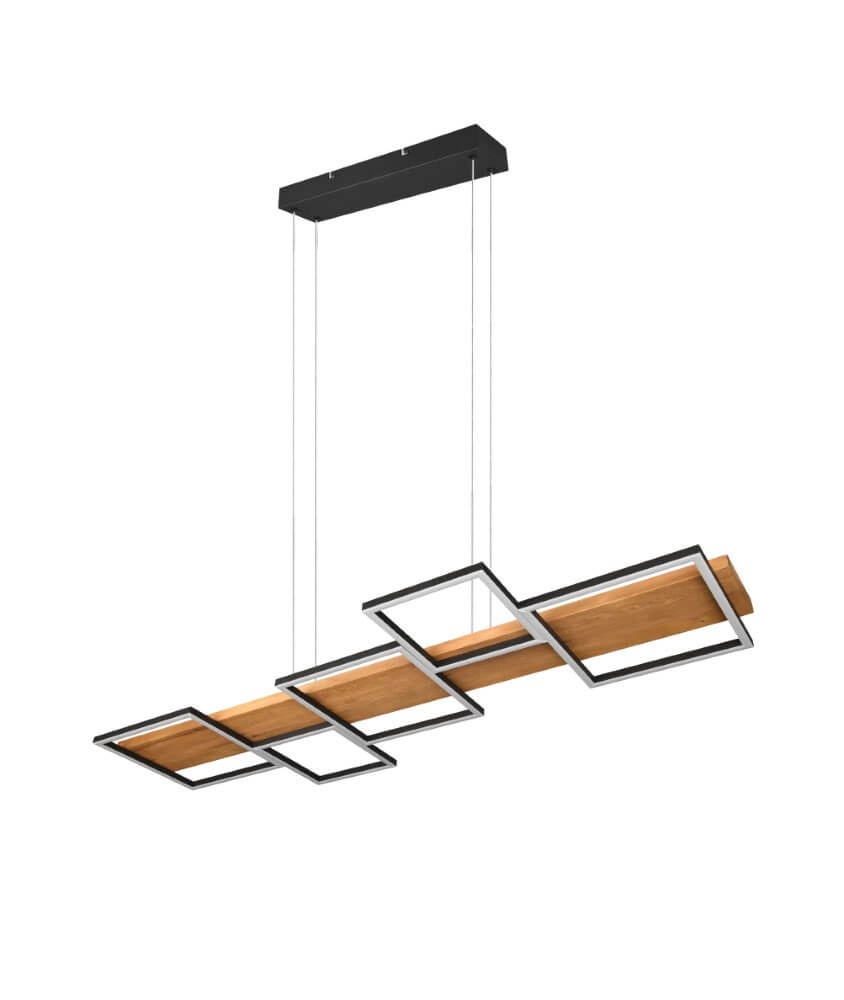 Houten led hanglamp Harper Trio 4017807524963