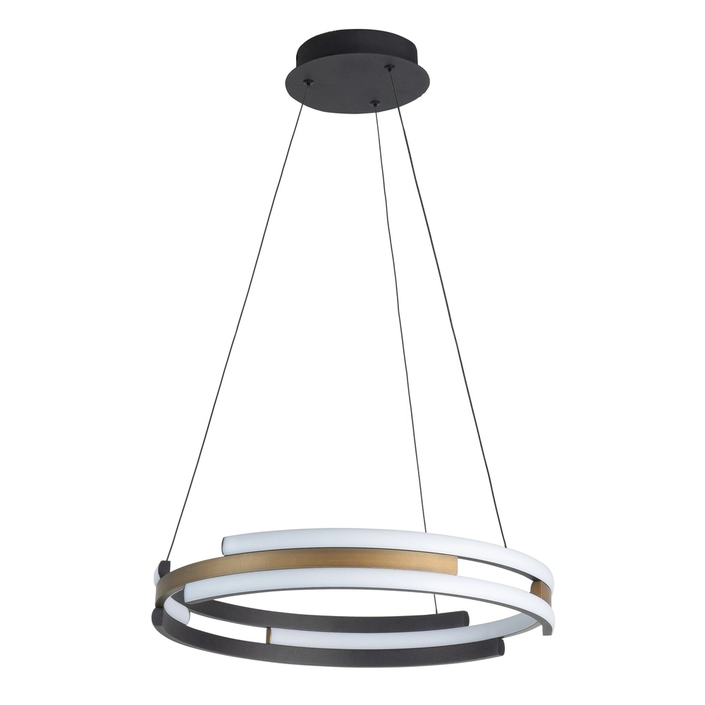 Hanglamp Orion zwart met koper brons Ø 45cm Hanglamp Orion zwart met koper brons Ø 45cm