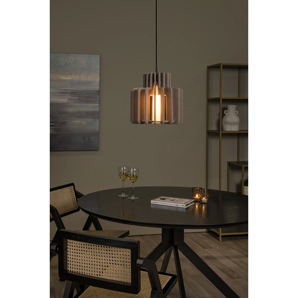 Design hanglamp Rollo 31cm zand bruin