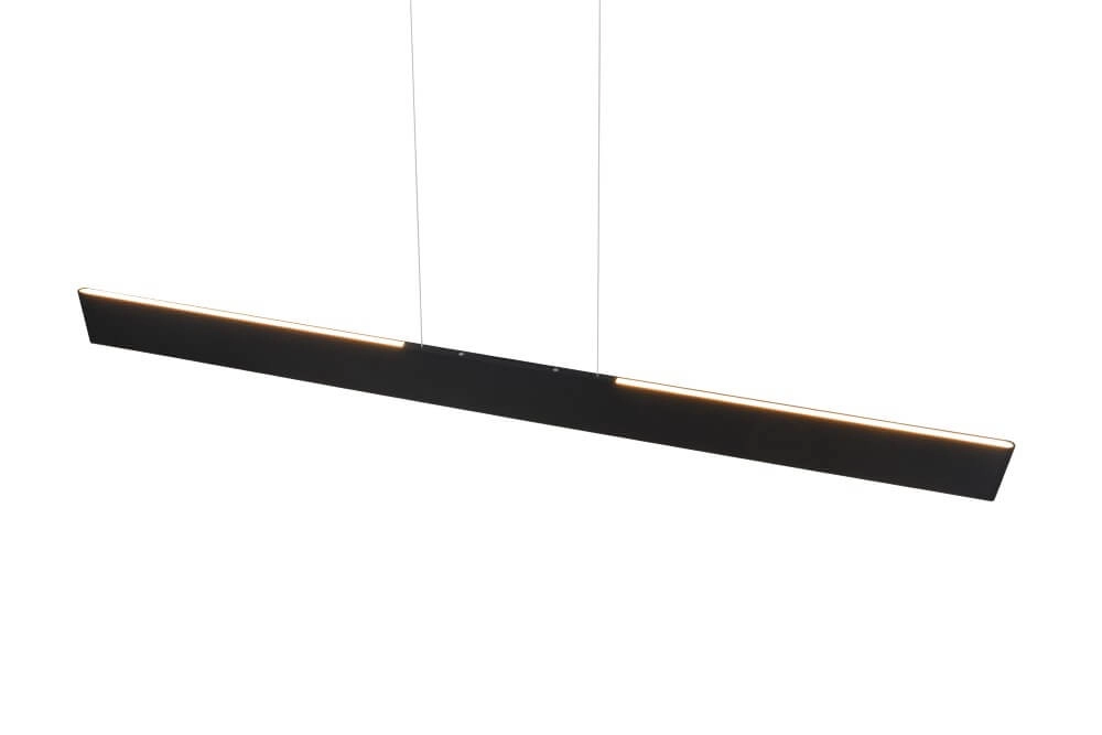 Led kantoor hanglamp Galway 150cm - zwart Trio 4017807616668