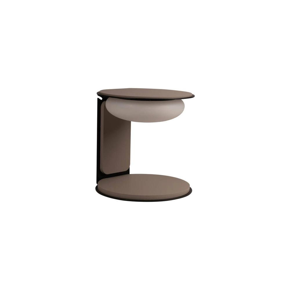 Design tafellamp Alinda Ø 20cm taupe