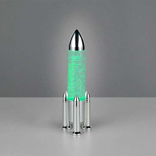 Tafellamp Apollo raket titanium grijs Trio 4017807681208