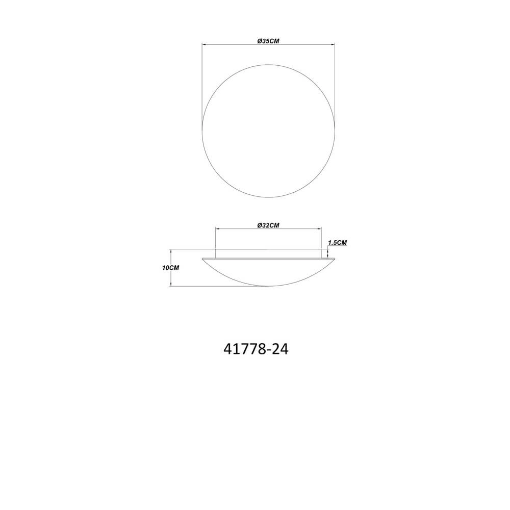 Plafonniere Gaia Ø 35cm Globo 9007371484263