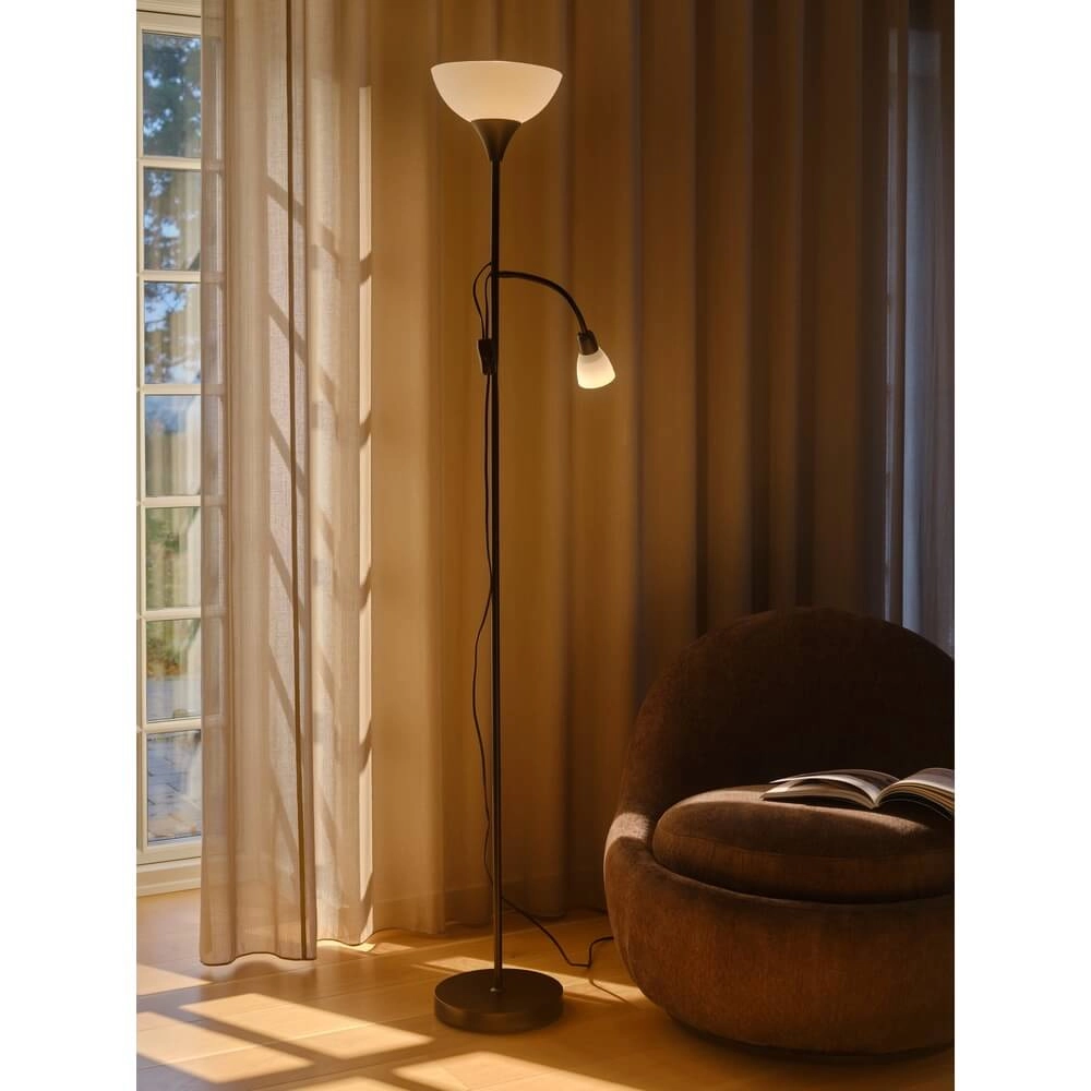Klassieke leeslamp Lauria zwart Nordlux 5704924024634