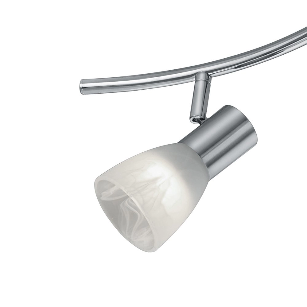 Moderne plafondspot Levisto 6-lichts nikkel mat Trio 4017807281736