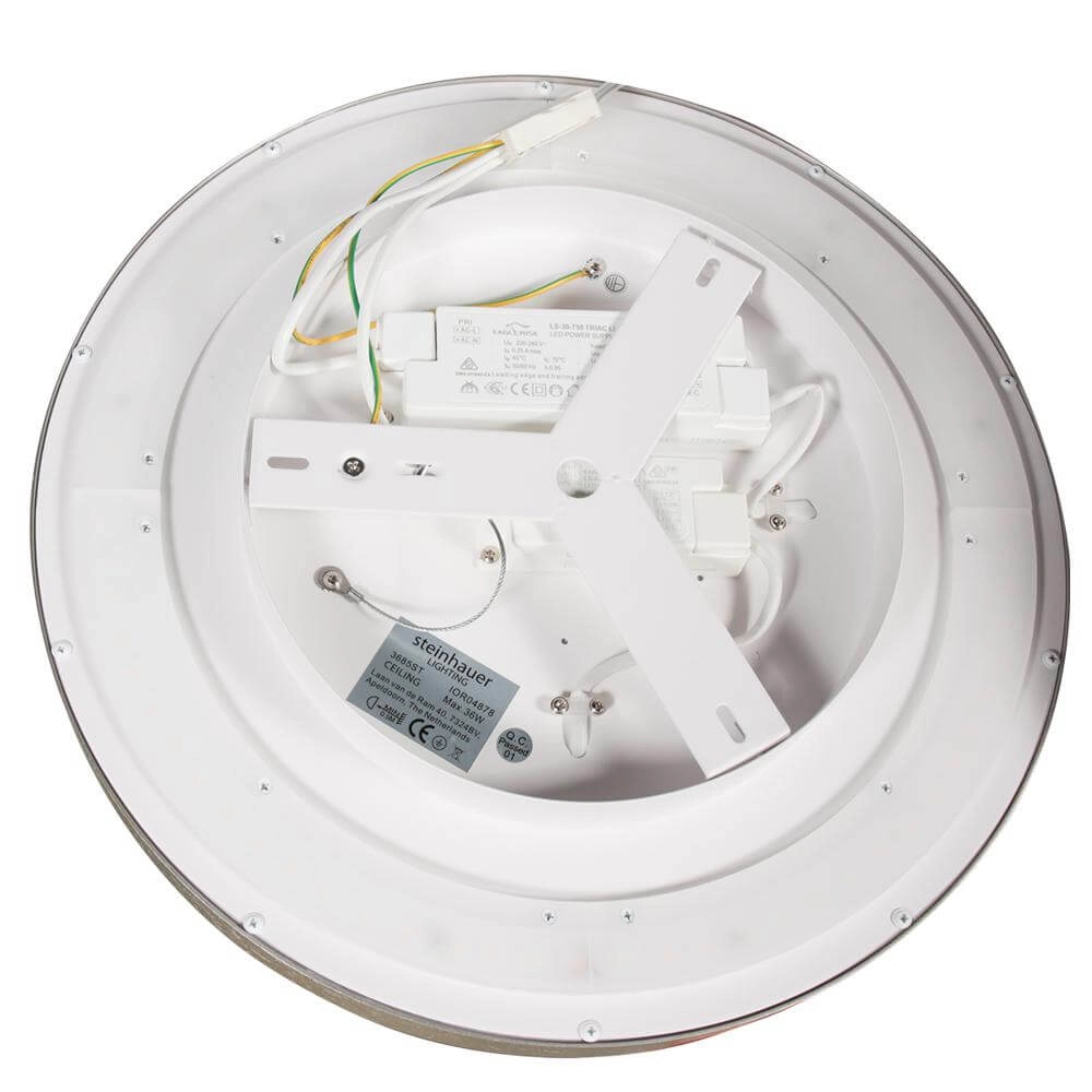 Strakke plafondlamp Flady metaal Ø 40cm Steinhauer 8712746176223