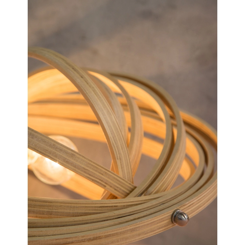 Moderne hanglamp Asco hout Ø 43cm Lyora 5212017424945