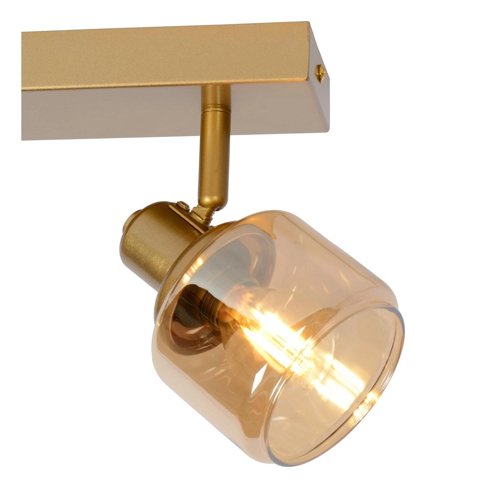 Plafondlamp Bjorn 2-lichts goud Lucide 5411212771223