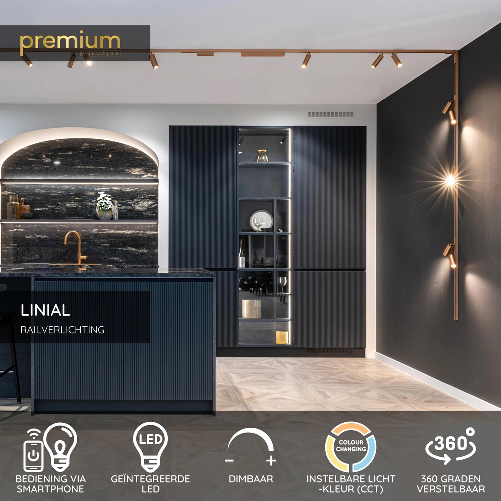 1-fase railspot Linial Mox champagne Premium by Lucide 5411212552211