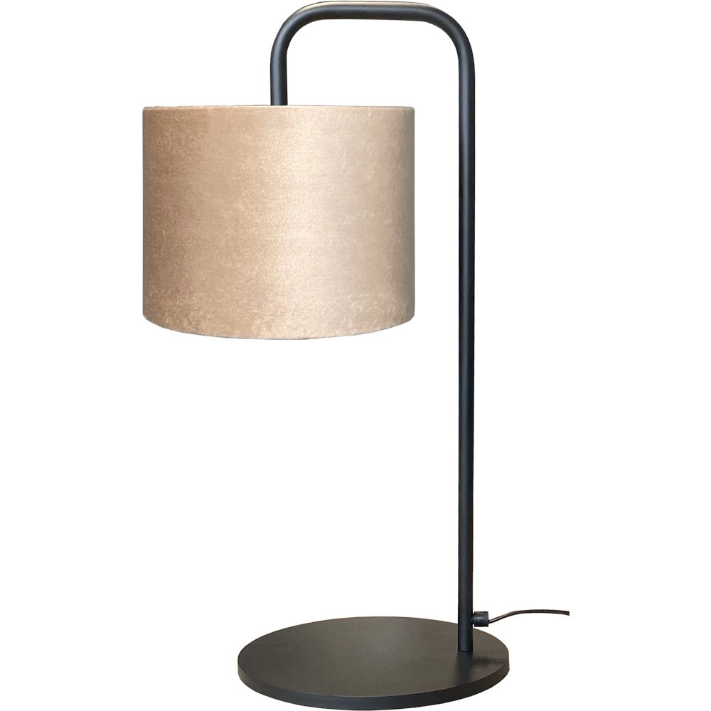 Tafel Schemerlamp Venus met zandkleurige lampenkap Tafel Schemerlamp Venus met zandkleurige lampenkap