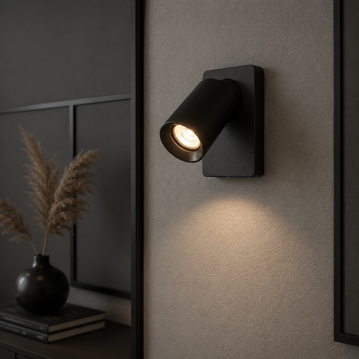 Wandlamp Megano antraciet