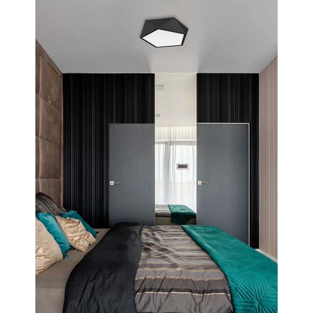 Design plafondlamp Darius zwart Design plafondlamp Darius zwart