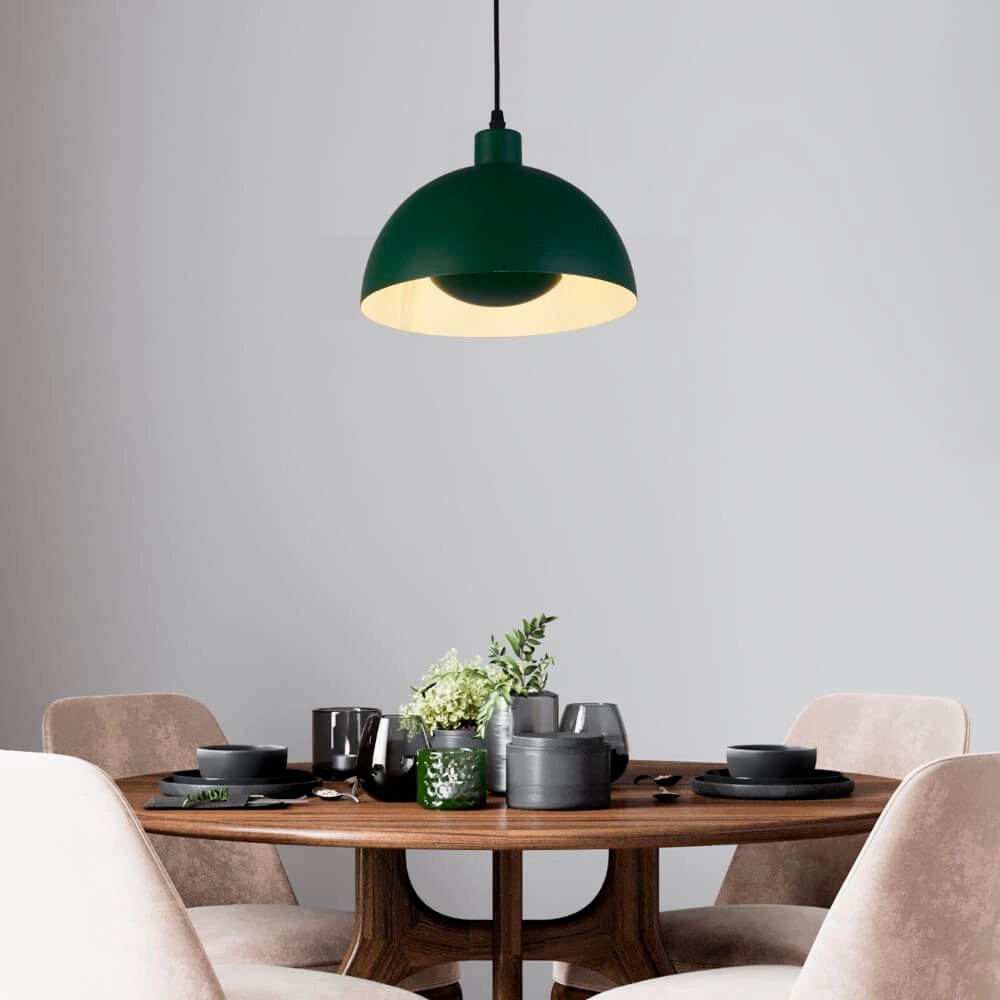 Groene hanglamp Mars kap 20cm hoog Searchlight 5053423274270