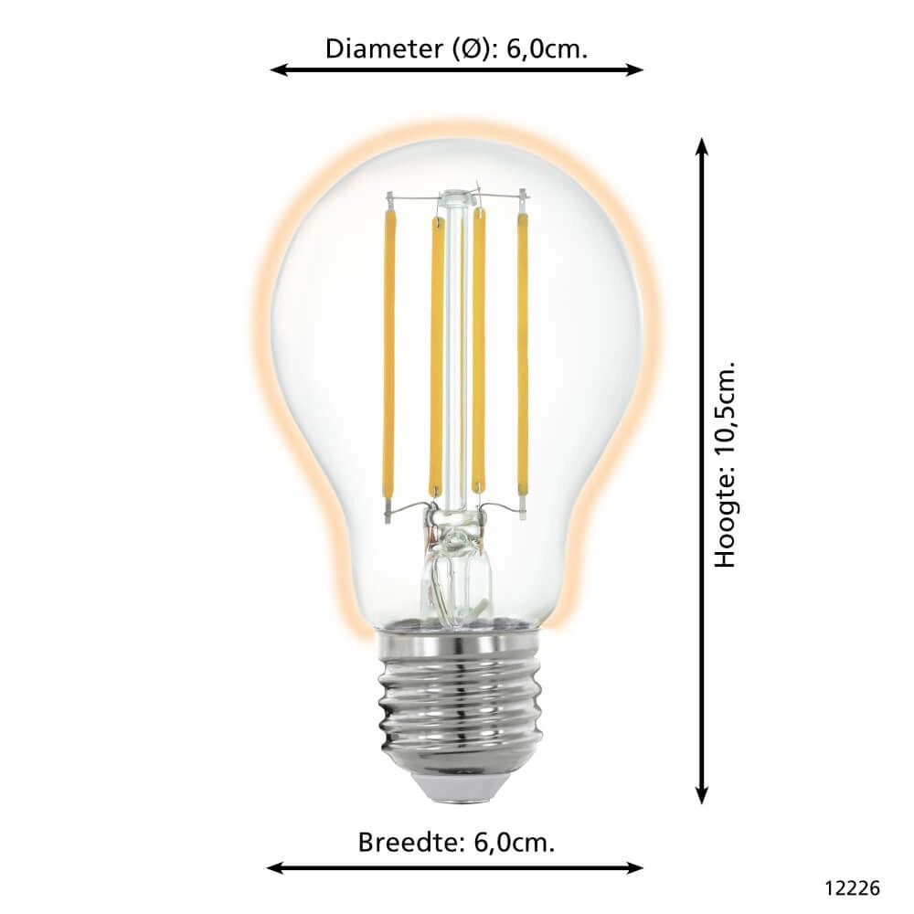 Led lampenbol Zigbee - E27 - 6 watt - 2700K - A60 Eglo 9002759122263