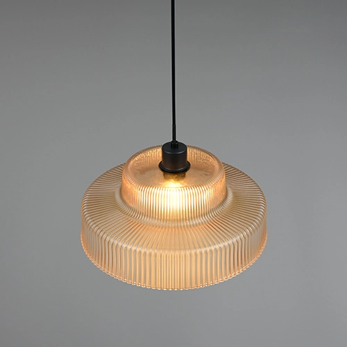 Klassieke hanglamp Abella amber glas Trio 4017807682021