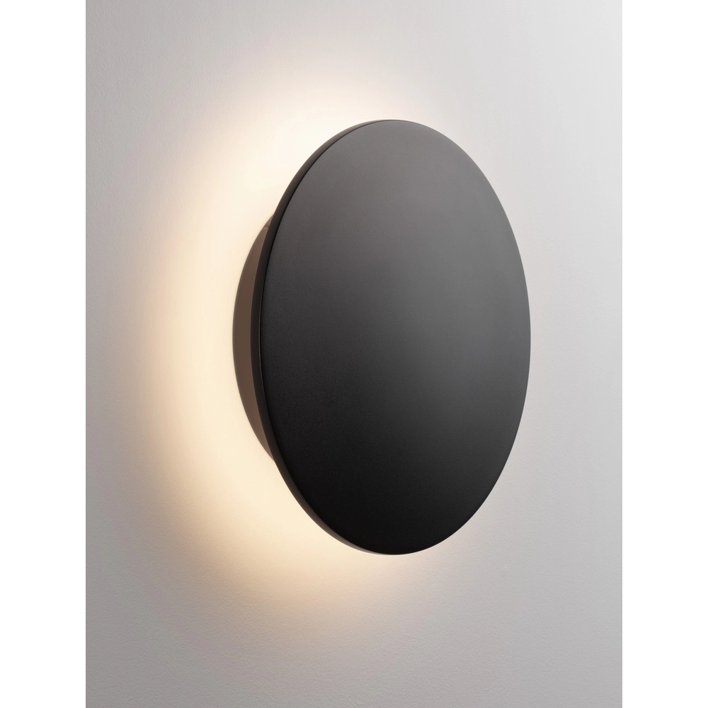 Ronde wandlamp Copper zwart Ø 30cm