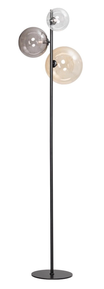 Glazen vloerlamp Shelly met bollen