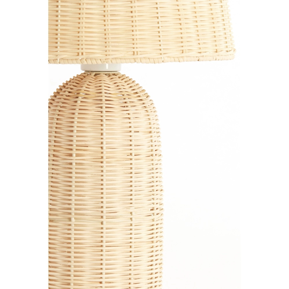 Rotan schemerlamp Mandor Ø 28,5cm - donker rotan Light & Living 8717807820541