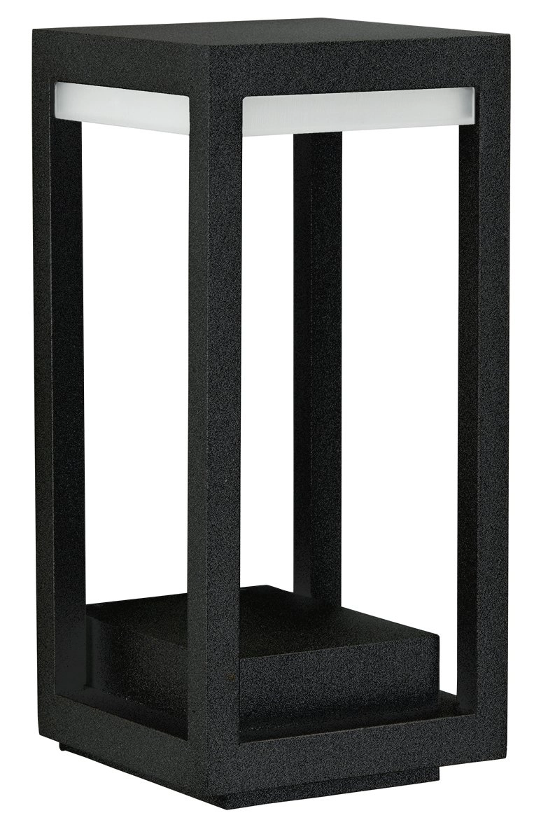 Tuinverlichting vierkant Poast 30cm - zwart