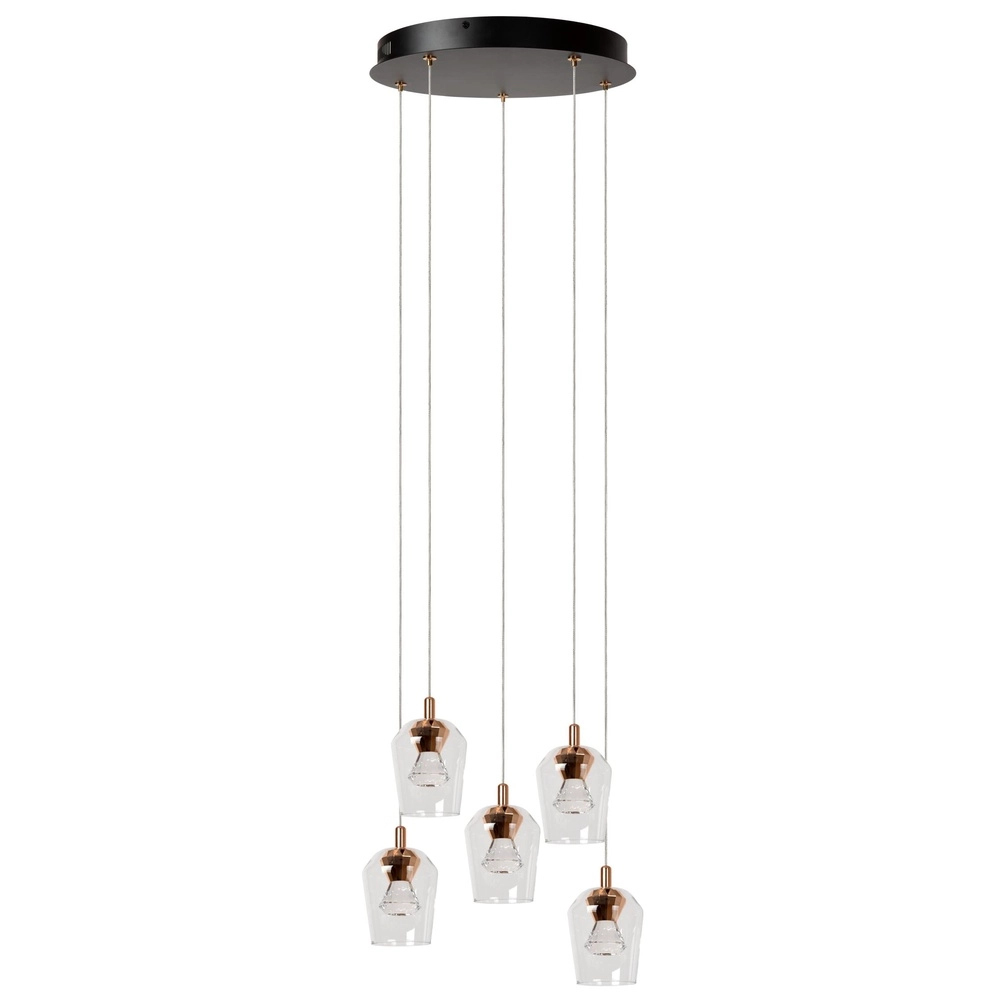 Unieke hanglamp Berliane 5-lichts rond