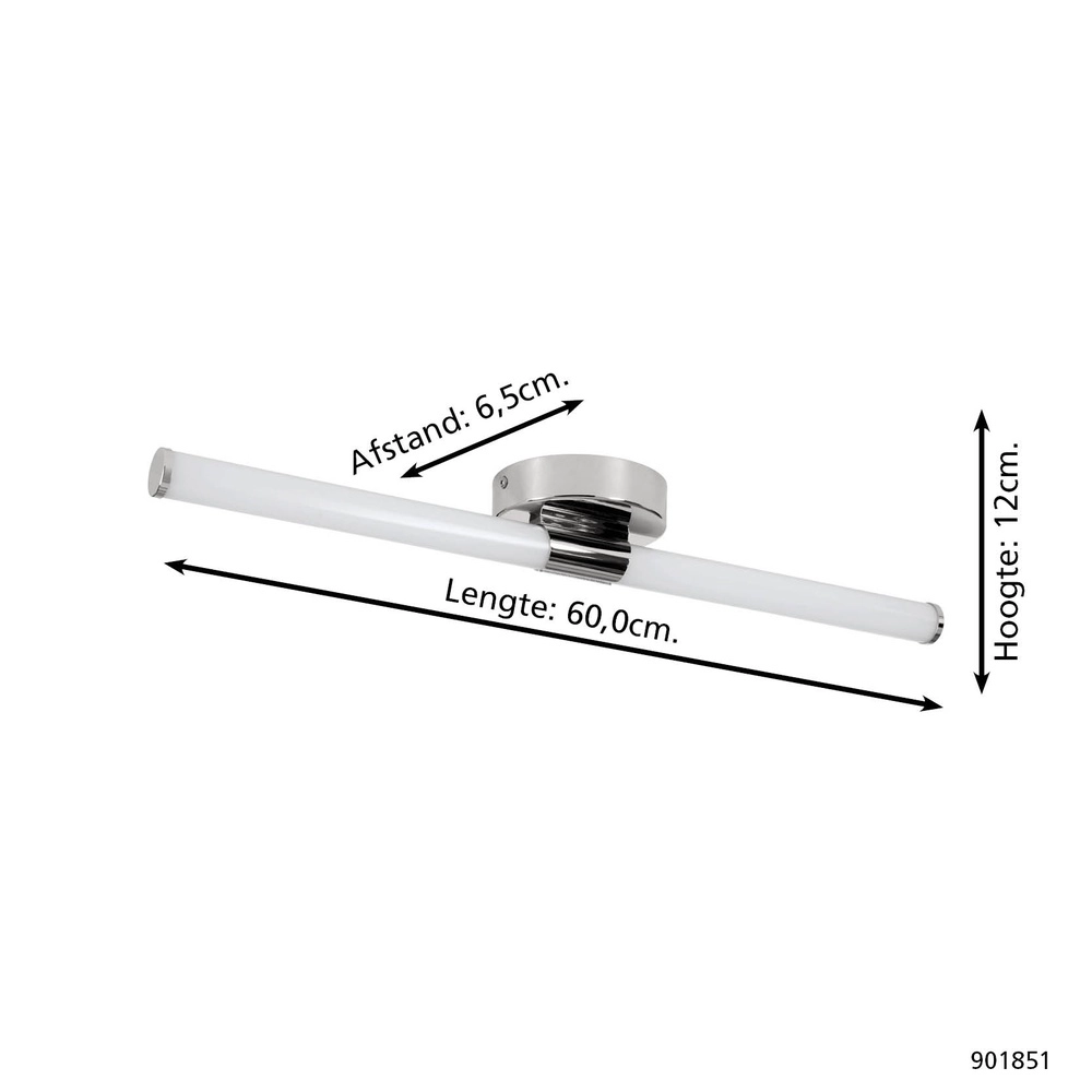 Spiegellamp Ramola chroom 60cm Eglo 9008606356775