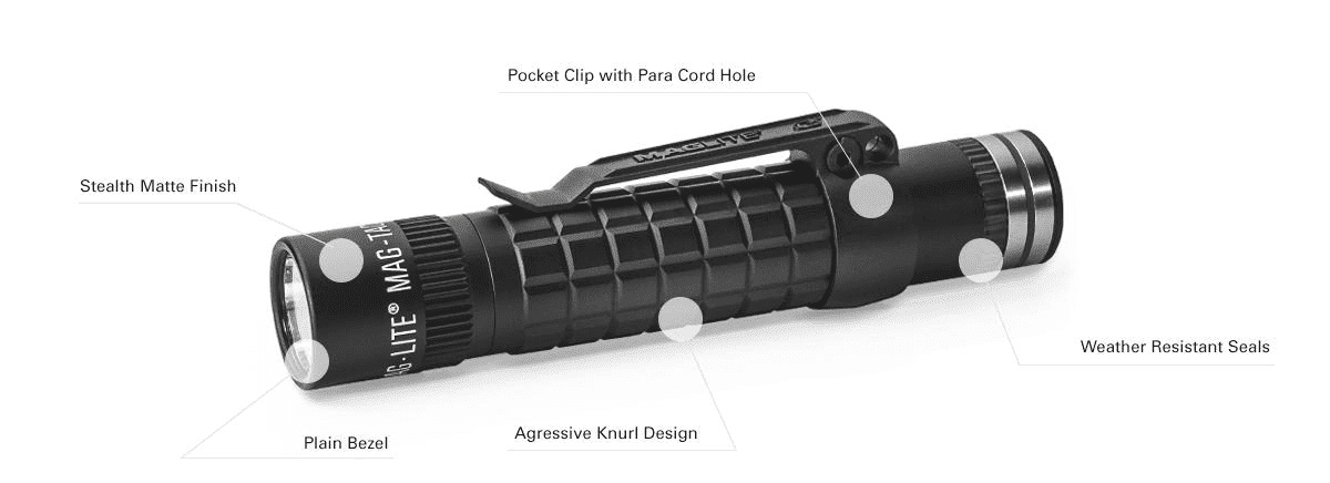 Zaklamp Mag Tac Plain Bezel Rechargeable LED Maglite 38739680279