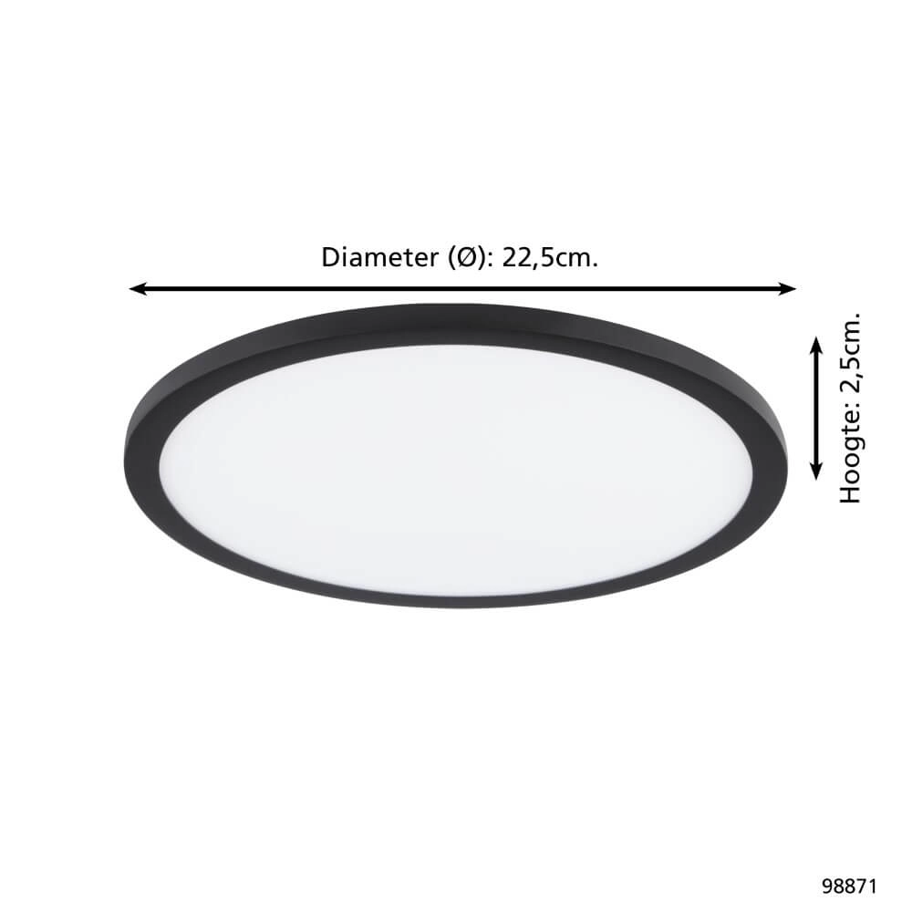 Inbouwlamp Fueva Flex zwart 4000K Eglo 9002759988715