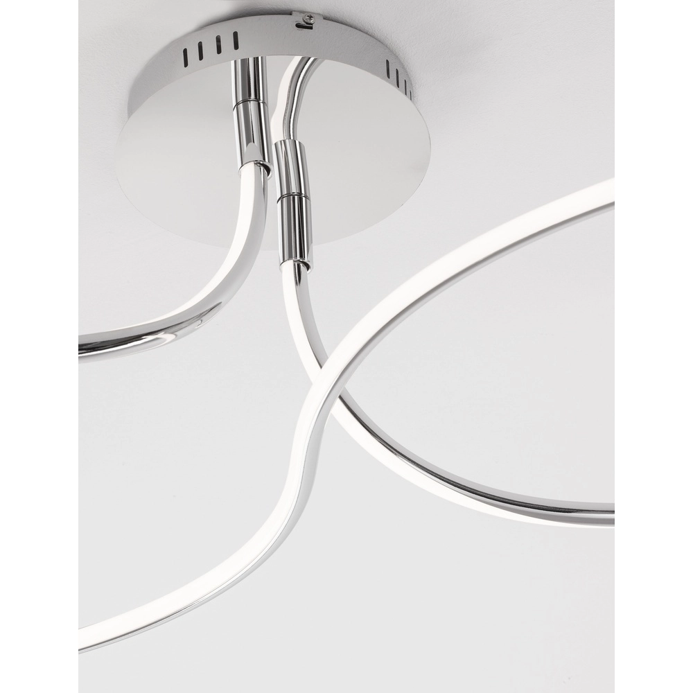 Plafondlamp Fungo krul chroom Lyora 5212017419873