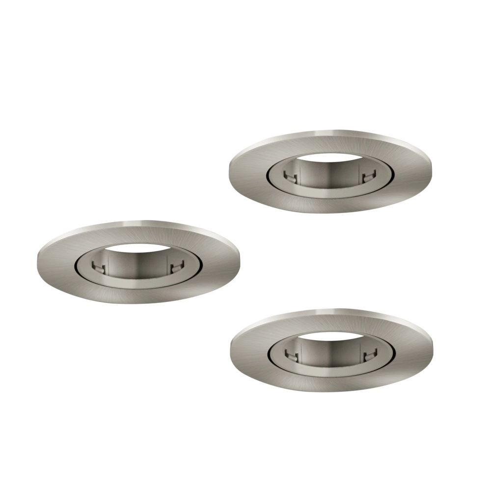Set van 3 inbouwspots Barranco nikkel Ø 9cm Eglo 9008606359110