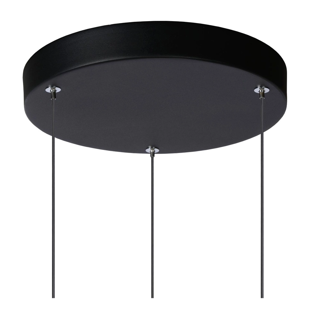 3-lichts design hanglamp Tubule zwart Lucide 5411212241863