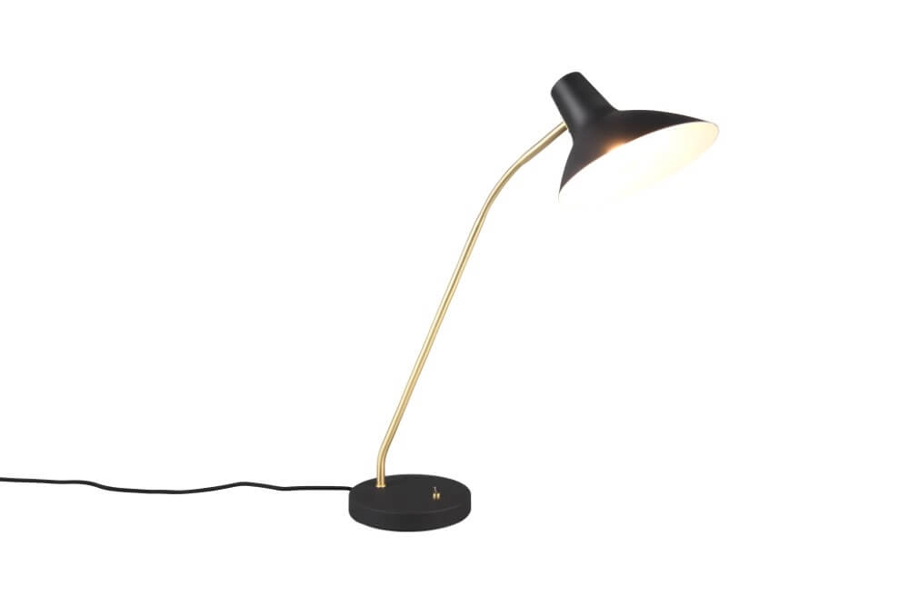 Strakke bureaulamp Traveller zwart Trio 4017807613711