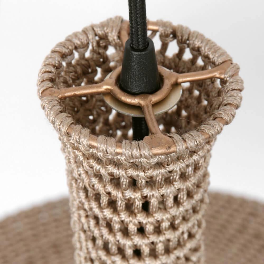 Ø 60cm hanglamp Marrakesch van bruin touw Steinhauer 8712746161496