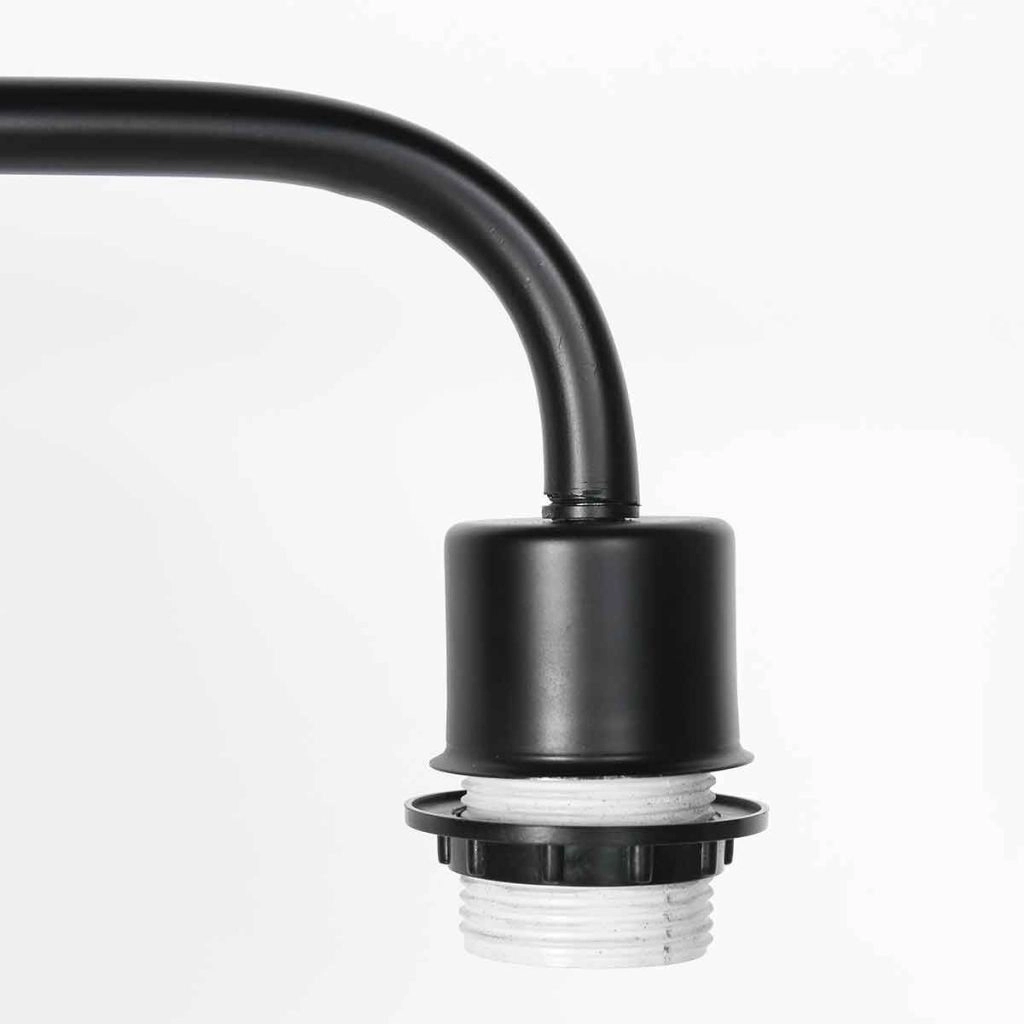 Zwarte vloerlamp Bloeba met kurk kap Ø40cm Steinhauer 8712746180503